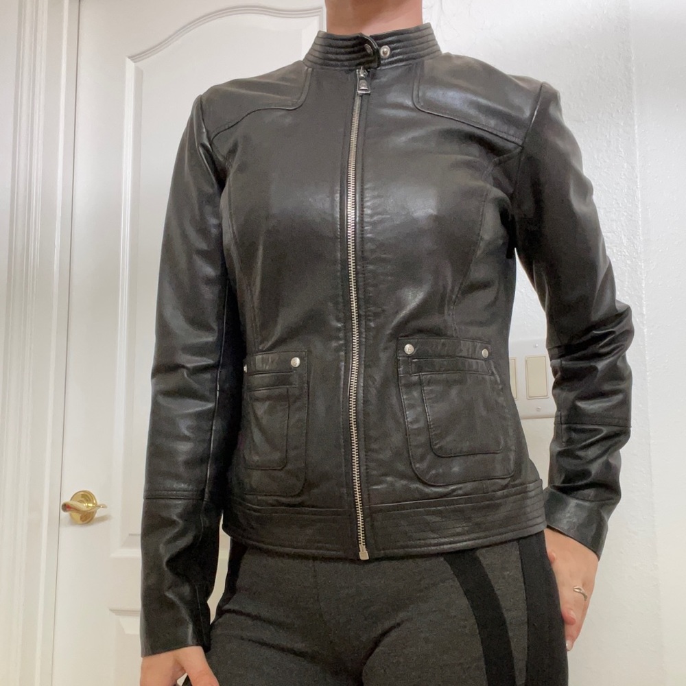 Real leather jacket. Brand new